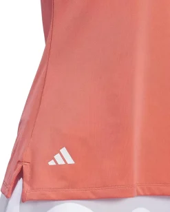 adidas Golf Ultimate365 Solid Sleeveless Golf Polo Shirt Preloved Scarlet Online