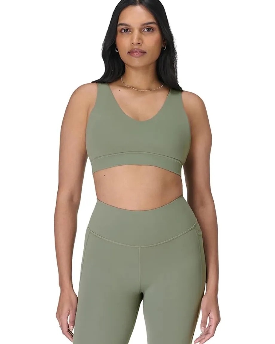 Sweaty Betty Ultimate Studio Voop Light Support Bra Willow Green Online
