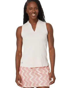 Women adidas Golf Ultimate365 Textured Sleeveless Polo