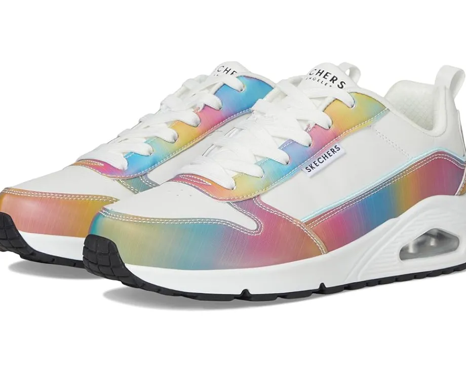 SKECHERS Uno - Opalescent White Multi Discount
