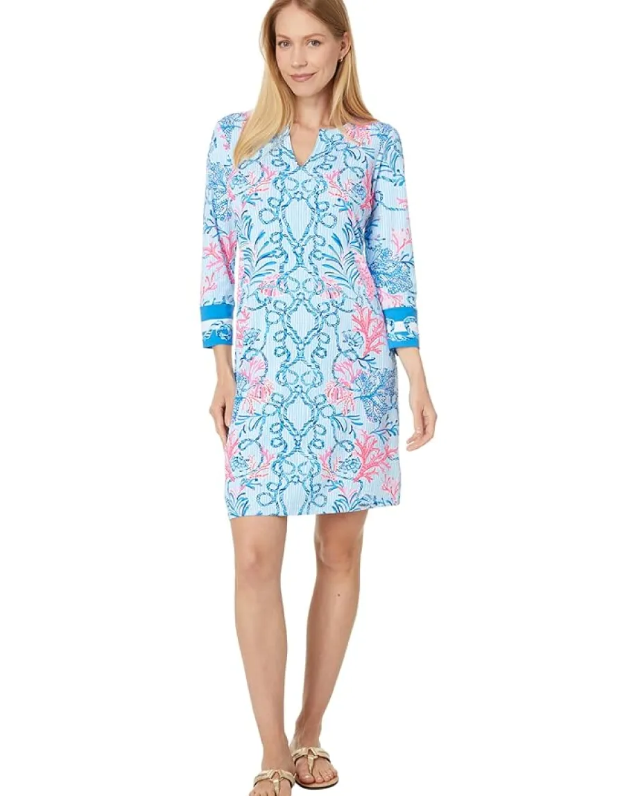 Lilly Pulitzer UPF 50+ Nadine Dress Multi Naut Today Engineered Chillylilly