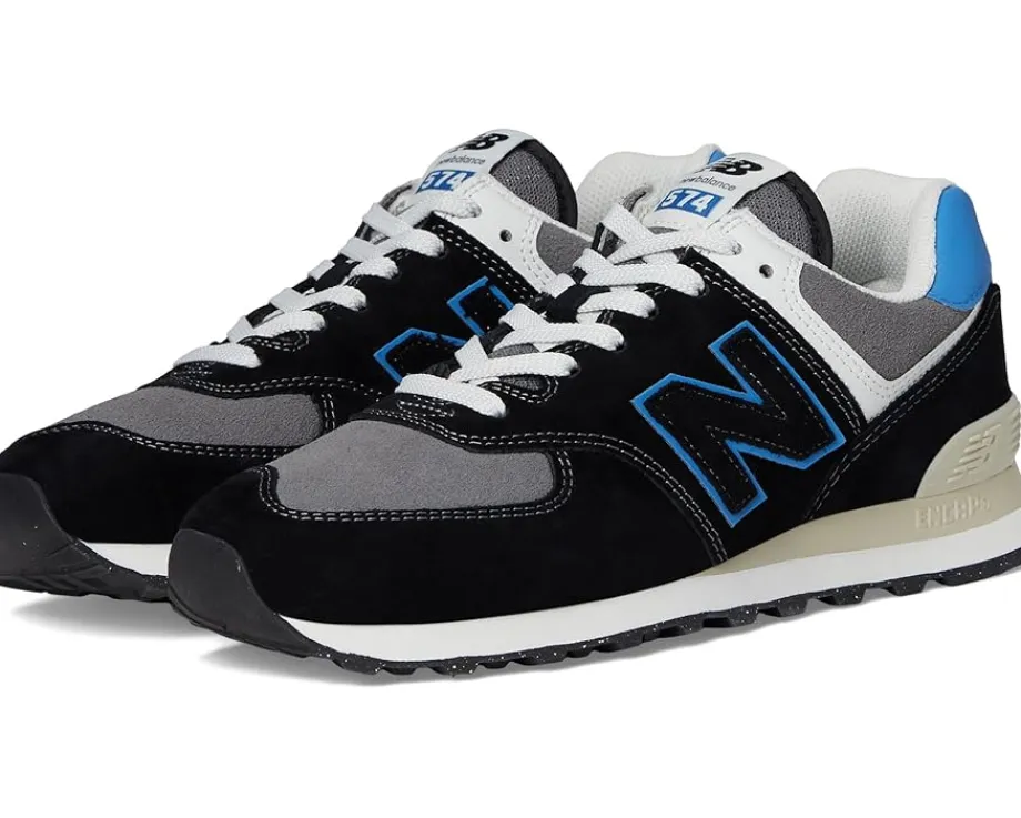 New Balance Classics U574v1 Black/Blue Agate Clearance