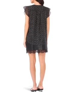 Women Vince Camuto V Neck Ruffle Sleeve Blouse