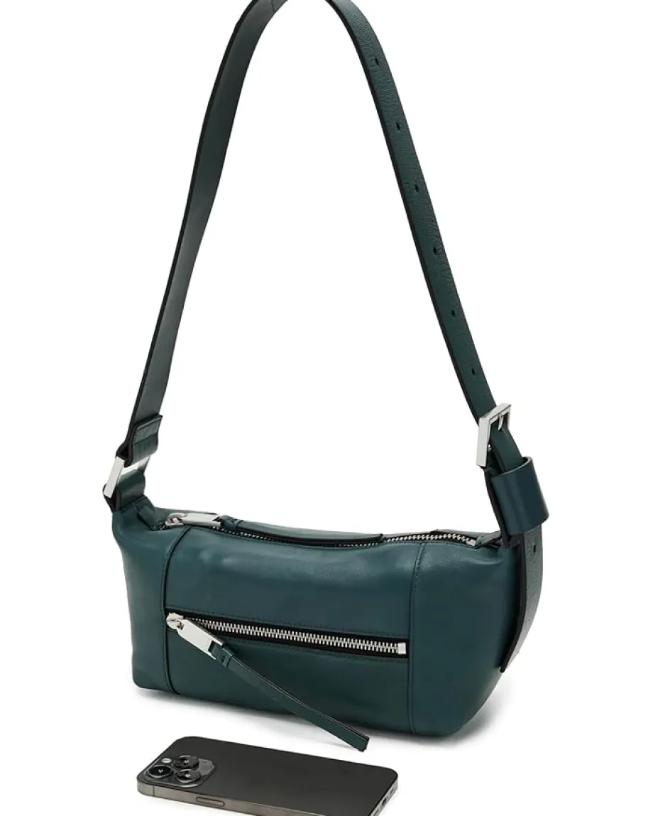 AllSaints Vega Mini Shoulder Emerald Green Best