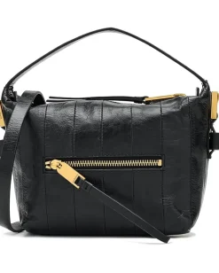 AllSaints Vega Panel Grab Bag Black Outlet
