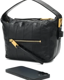AllSaints Vega Panel Grab Bag Black Outlet