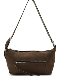 Women AllSaints Vega Suede Shoulder Bag