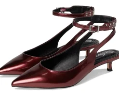 Jessica Simpson Vellana Kitten Heel Pump Oxblood