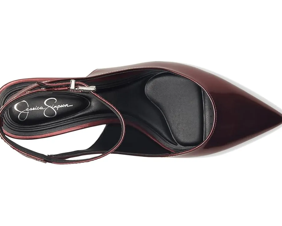 Jessica Simpson Vellana Kitten Heel Pump Oxblood