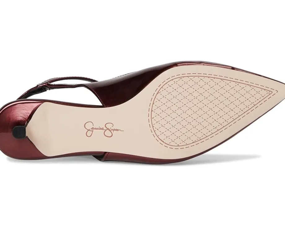 Jessica Simpson Vellana Kitten Heel Pump Oxblood