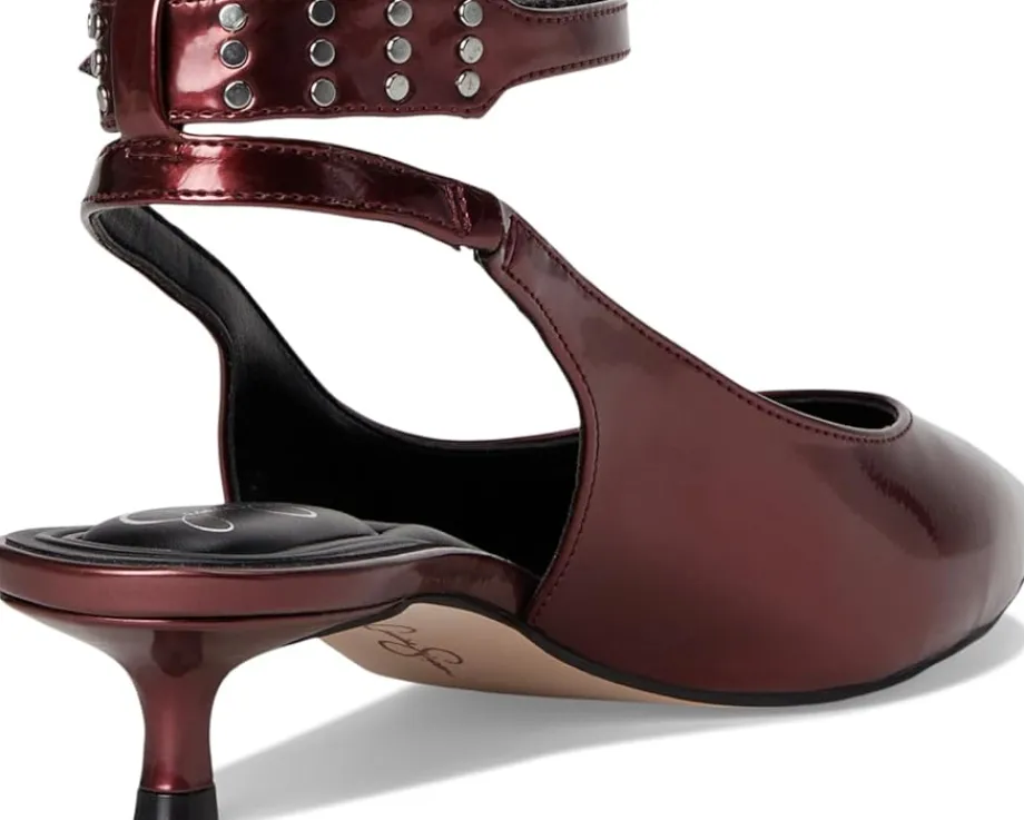 Jessica Simpson Vellana Kitten Heel Pump Oxblood