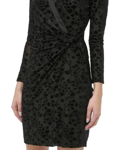 Women Tommy Hilfiger Velvet Burnout Surplus Sheath