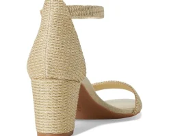 Naturalizer Vera Natural Gold Woven Fabric New