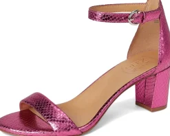 Naturalizer Vera Pink Metallic Snake Print Leather Discount