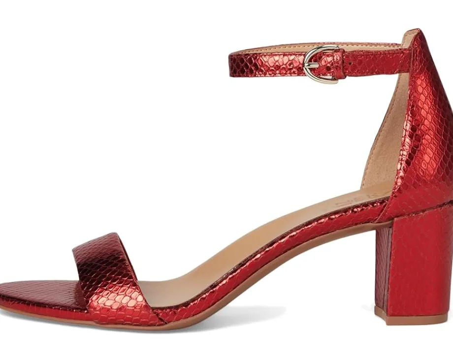 Naturalizer Vera Red Metallic Snake Print Leather Online