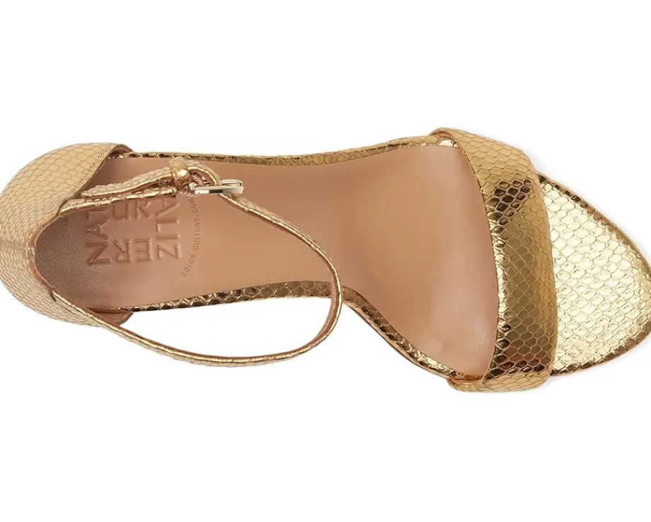 Naturalizer Vera Yellow Metallic Snake Print Leather Discount