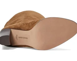 Veronica Beard Vesper Wide Calf Mocha Brown Suede Sale