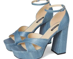 Nine West Vicky Light Blue Denim Discount