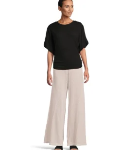 Michael Stars Vicky Scoop Neck Balloon Sleeve Tee Black Outlet