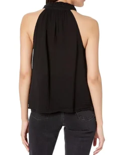 Women Michael Stars Viola Split-Neck Tank