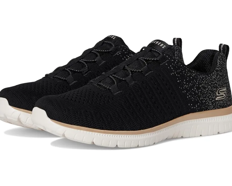 SKECHERS Virtue Lucent Black Rose Gold Hot
