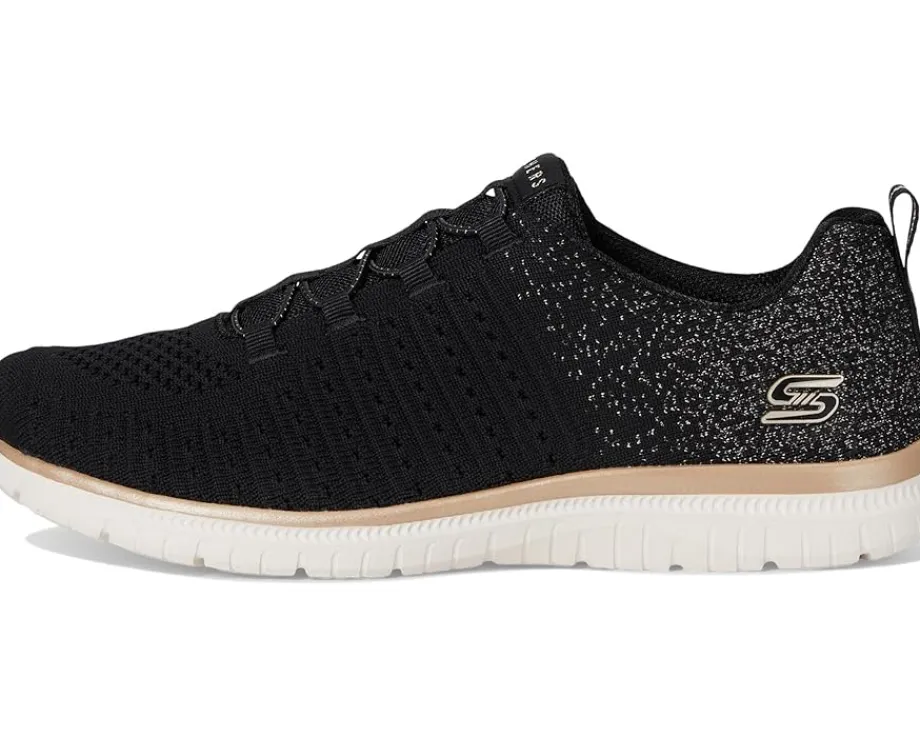 SKECHERS Virtue Lucent Black Rose Gold Hot