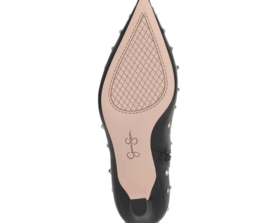 Jessica Simpson Viviana Kitten Heel Studded Bootie Black Online