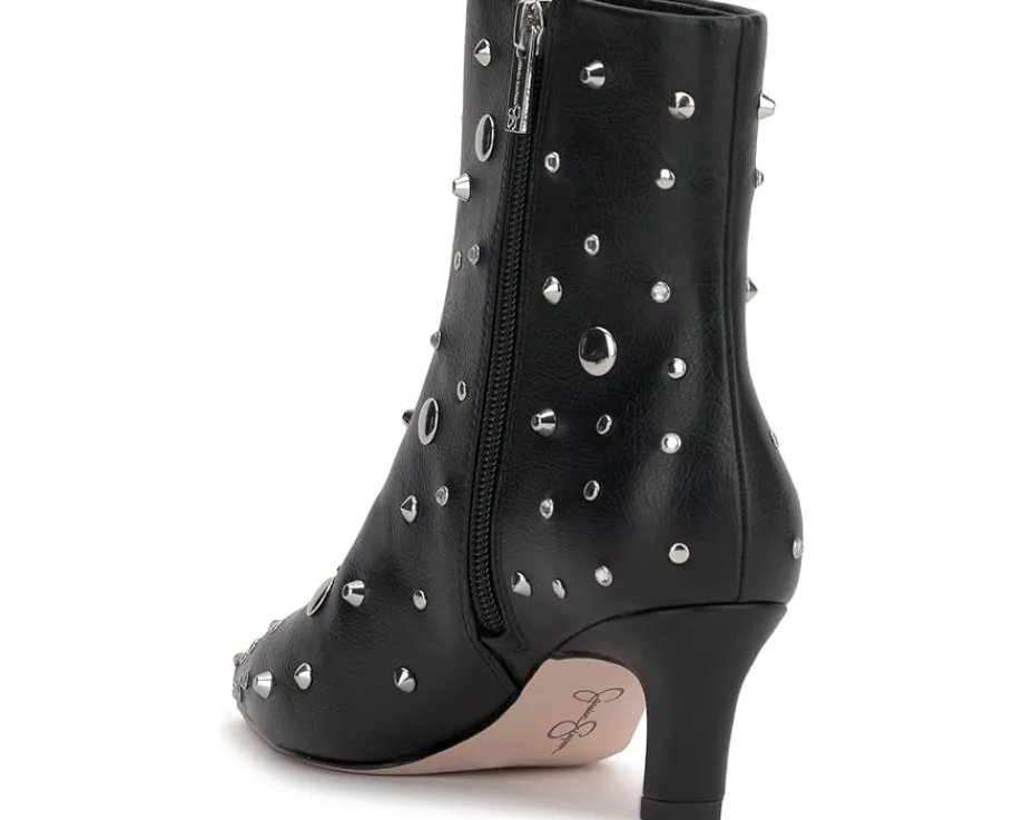 Jessica Simpson Viviana Kitten Heel Studded Bootie Black Online