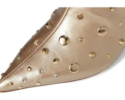Jessica Simpson Viviana Kitten Heel Studded Bootie Gold Sale