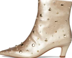 Jessica Simpson Viviana Kitten Heel Studded Bootie Gold Sale