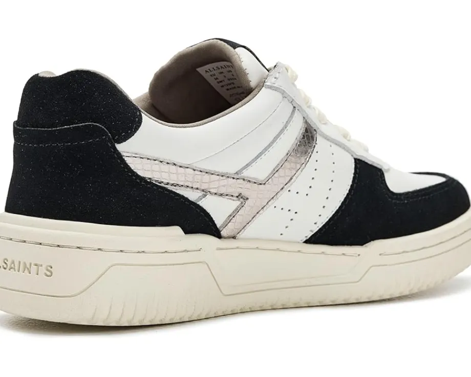 AllSaints Vix Suede Sneakers White/Black Hot