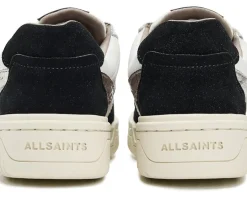 AllSaints Vix Suede Sneakers White/Black Hot