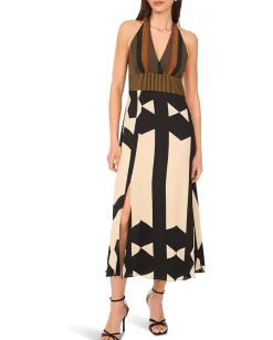 Women Vince Camuto V-neck Barback Maxi