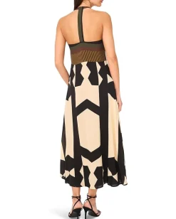 Women Vince Camuto V-neck Barback Maxi