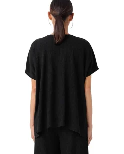 Eileen Fisher V-Neck Boxy Top Black Online
