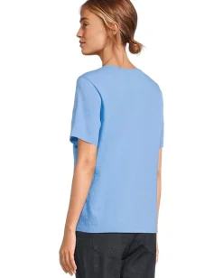 Women Eileen Fisher V-Neck Short Sleeve Tee