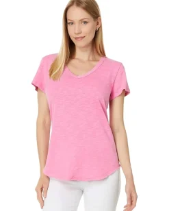 Women Mod-o-doc V-Neck Tee with Curved Hem