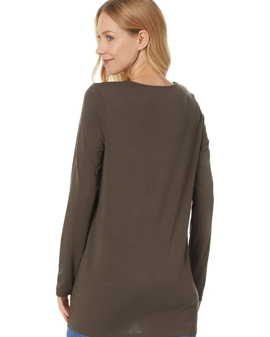 Eileen Fisher V-Neck Tunic Wren Discount
