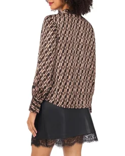 Women Vince Camuto V-Neck Wide Cuff Blouse