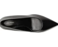 Calvin Klein Voneta Black Leather Outlet