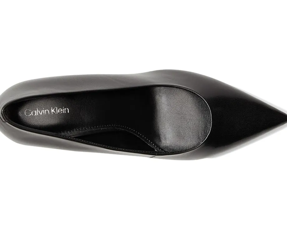 Calvin Klein Voneta Black Leather Outlet