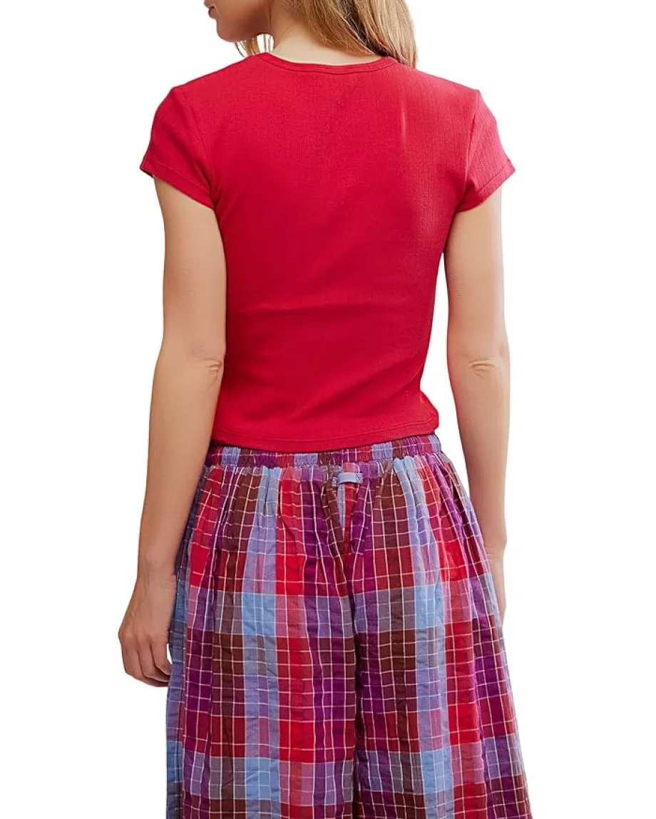 Women Free People Wait A Minute Baby Tee