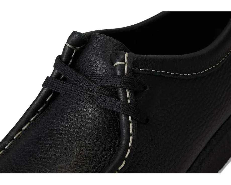 Clarks Wallabee Black Tumbled Leather Outlet