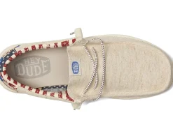 Women Hey Dude Wally Patriotic