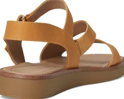 LifeStride Waverly Sandals Inca Gold Faux Leather Sale