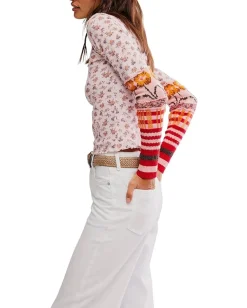 Free People We The Free Bold Bowery Cuff Cherry Blossom Combo Sale