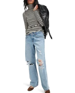 Women Free People We The Free Good Good Stripe Turtleneck