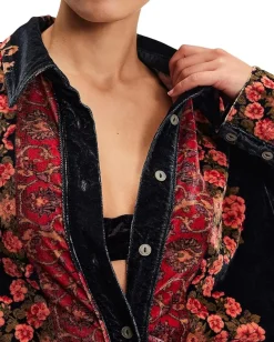 Women Free People We The Free One Night Velvet Top