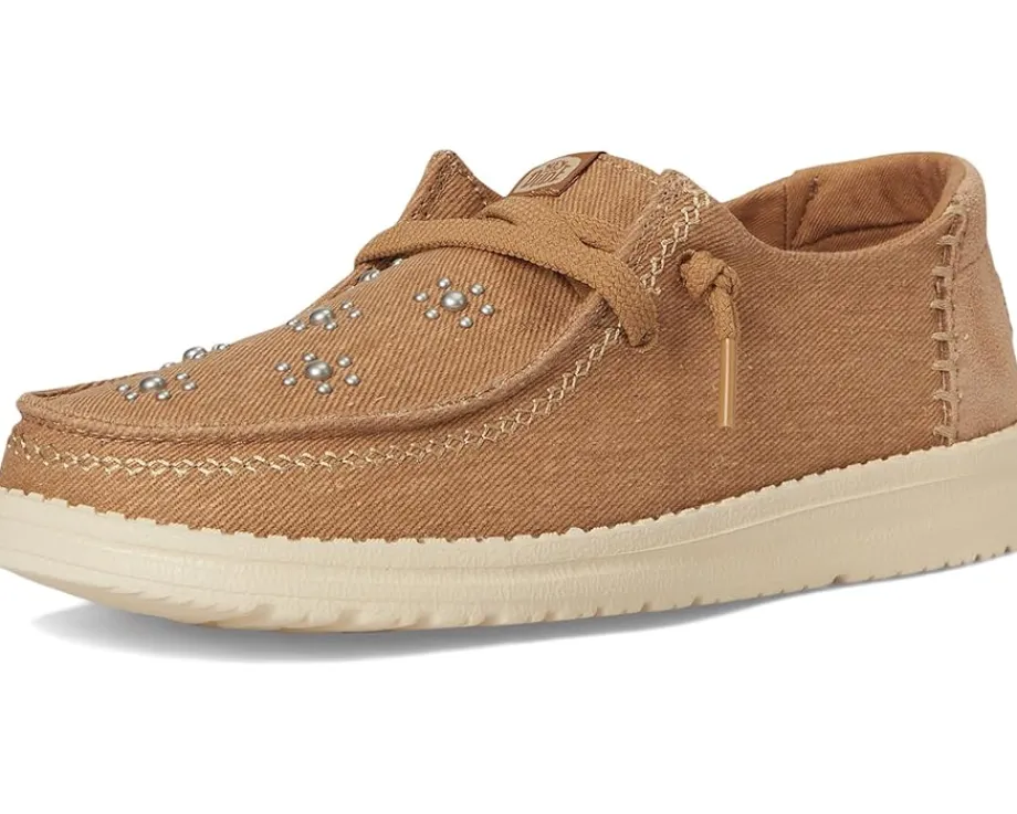 Hey Dude Wendy Star Stud Cognac/Tan New