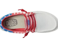 Women Hey Dude Wendy Tri Patriotic